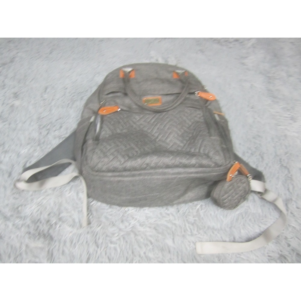 Baby Diaper Bag Backpack with Pacifier Holder and Changing Pad Gray